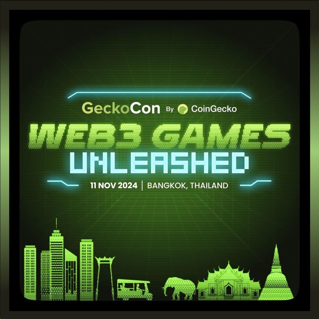 GeckoCon: Web3 Games Unleashed, CoinGecko's Inaugural Hybrid Conference, Set to Take Place on November 11, 2024, at ICONSIAM in Bangkok, Thailand