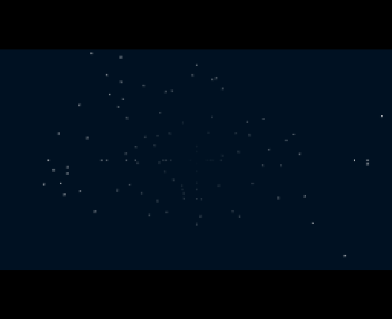 Starfield visualization in JavaScript