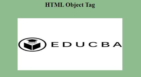 HTML object Tag