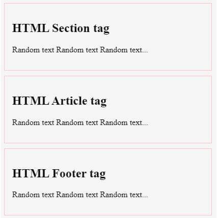 HTML-Abschnitt-Tag
