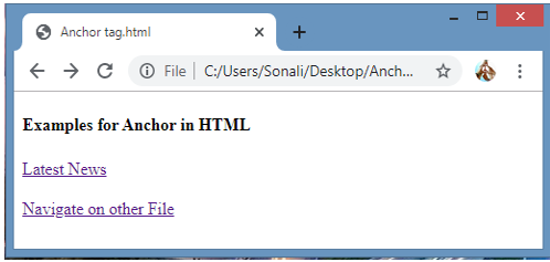 Anchor in HTML-HTML Tutorial-php.cn