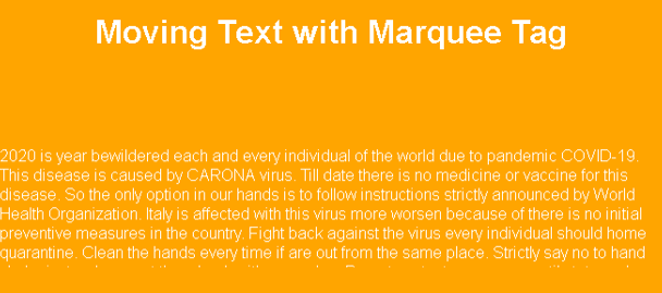 Moving Text in HTML-HTML Tutorial-php.cn