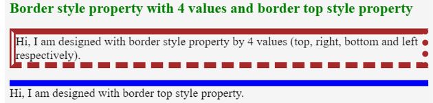 HTML Border Style