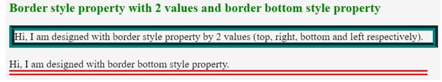 HTML Border Style