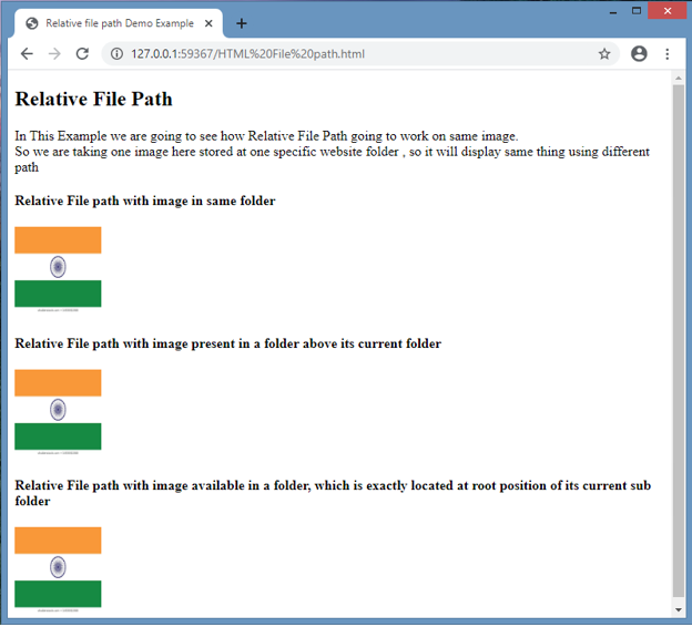 File Path in HTML