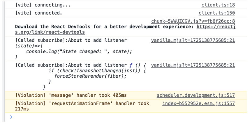 Set() usage in Zustand’s source code.