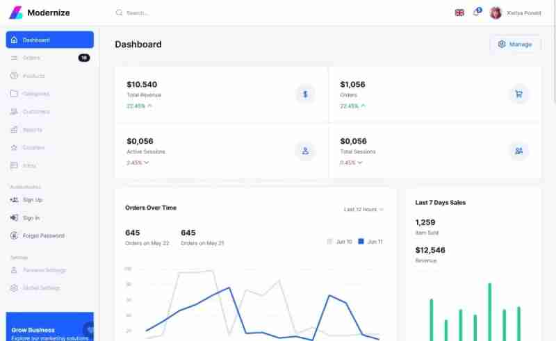In-house MUI Admin Themes to Ace Your Business