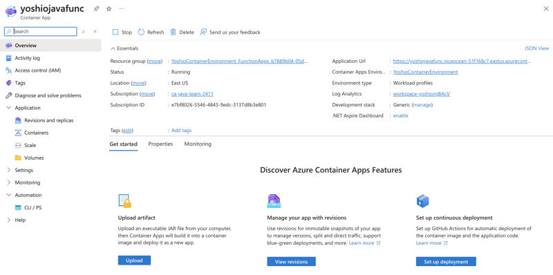 Comparison of Two Methods for Deploying Azure Functions to Azure Container Apps