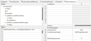 Internal Rate of Return Solver with Corticon