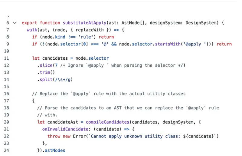 How Tailwind CSS detects circular dependancy.