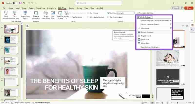 How to Add Live Translation to Slides in PowerPoint