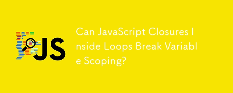 Can JavaScript Closures Inside Loops Break Variable Scoping?-JS ...