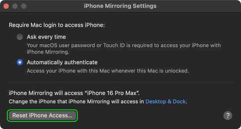 iPhone Mirroring Not Working in macOS? How to Fix
