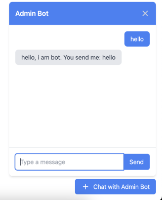 realtime chat with bot using data-star