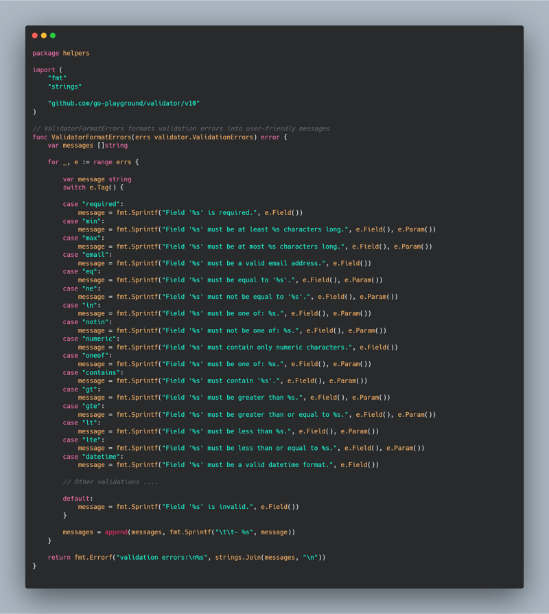 Como Validar Dados em Golang?