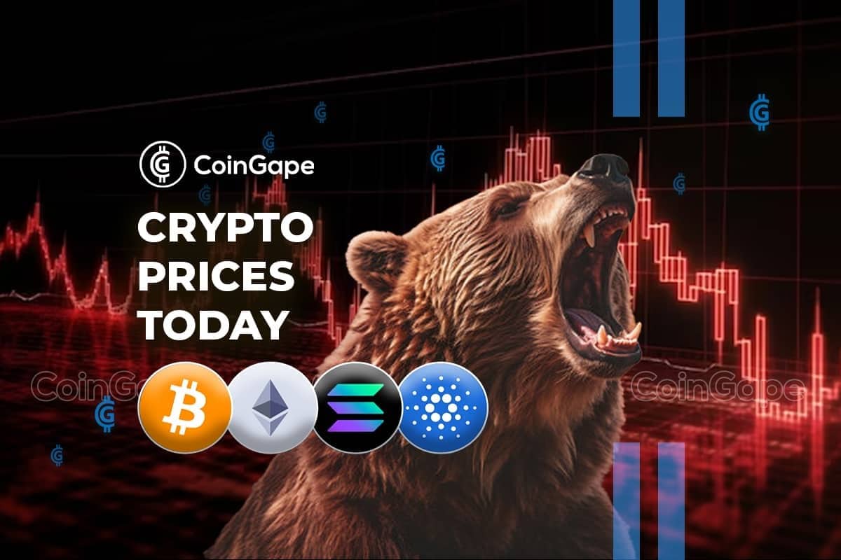 Crypto Prices Today: BTC, ETH, SOL, & XRP Prices Plummet Embarking on a Downside Momentum