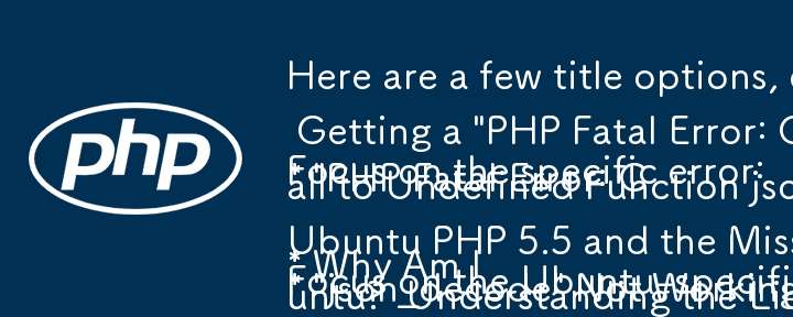 Here are a few title options, depending on the emphasis you want to place:

Focus on the specific error:

* Why Am I Getting a 