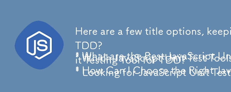 Here are a few title options, keeping in mind the