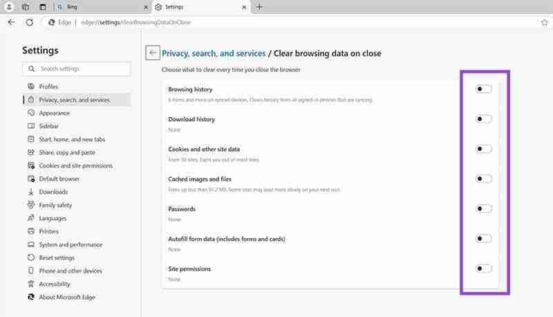 How to Set Microsoft Edge to Automatically Clear Browser Cookies