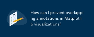 How can I prevent overlapping annotations in Matplotlib visualizations?