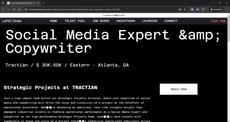 Latio Team: A community for tech hackers building togheter