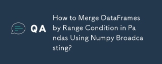 How to Merge DataFrames by Range Condition in Pandas Using Numpy Broadcasting?