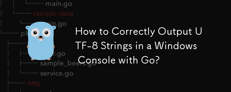 How to Correctly Output UTF-8 Strings in a Windows Console with Go? 
