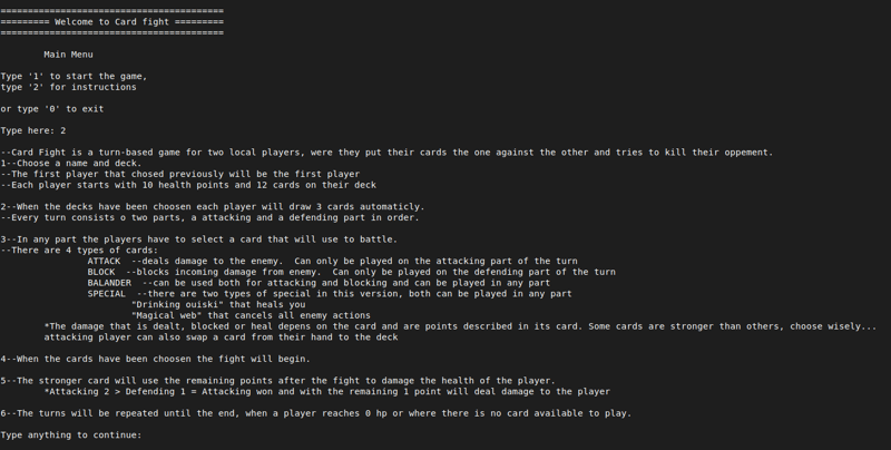 Card Fight: A Python Terminal Game-Python Tutorial-php.cn