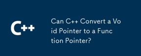 Can C Convert a Void Pointer to a Function Pointer?