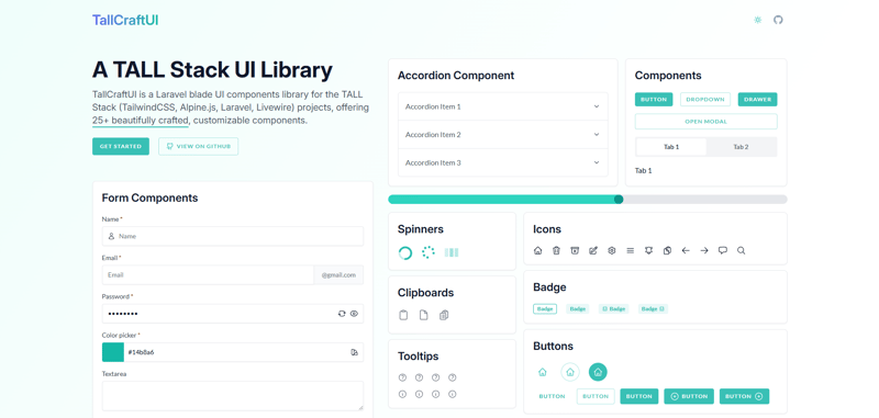Free component libraries for your next Laravel application (part one)
