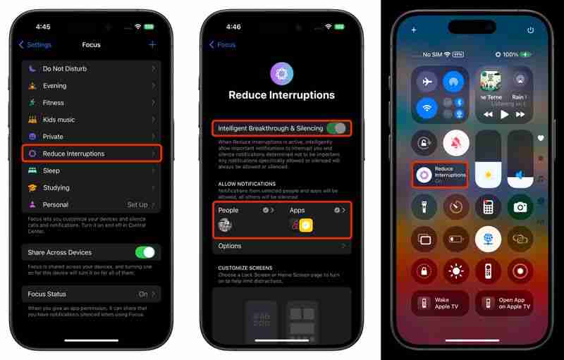 iOS 18.1: Use the New Reduce Interruptions Focus