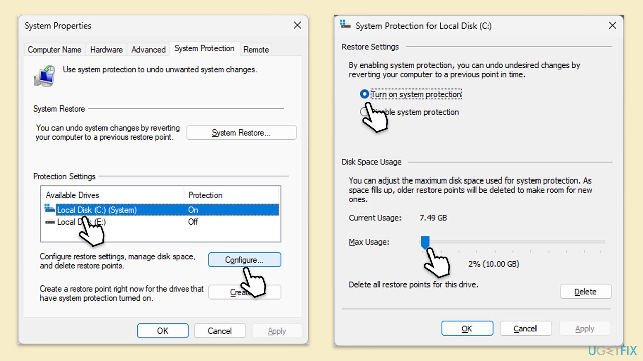 如何修复 Windows 中的系统还原错误代码 0x81000202?