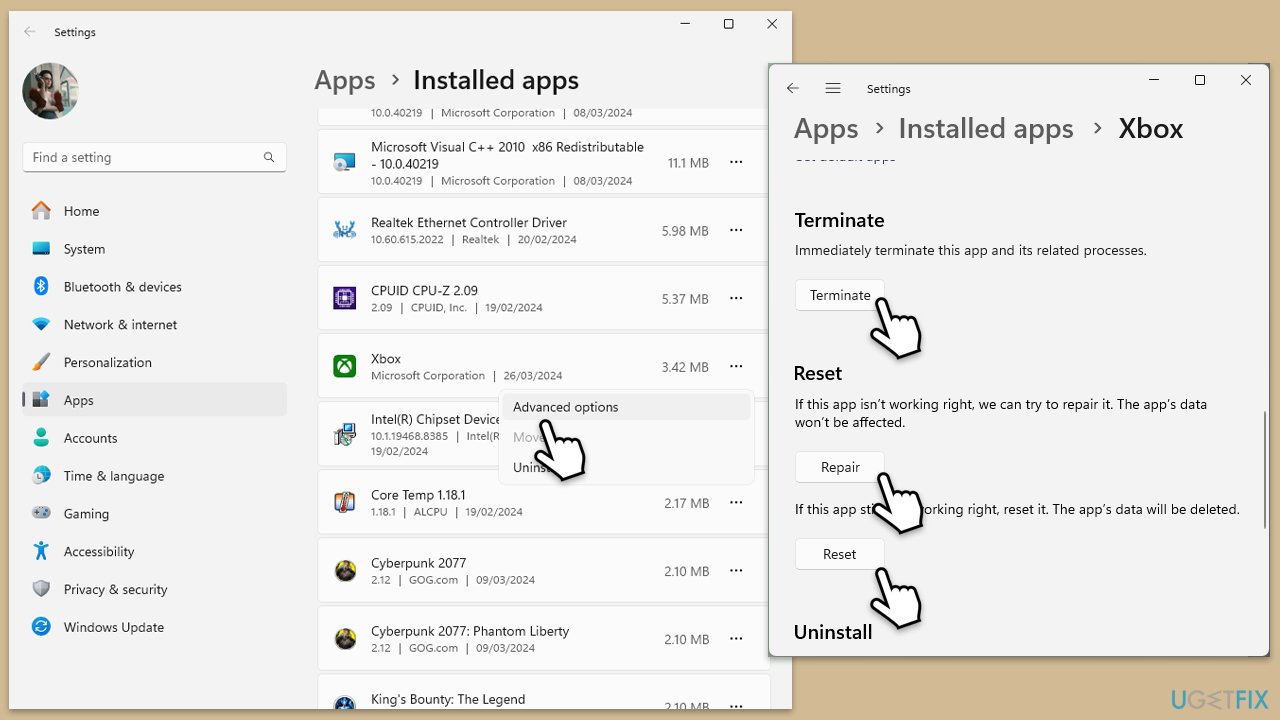Windows で Xbox アプリ エラー 0x87e50029 を修正するにはどうすればよいですか?