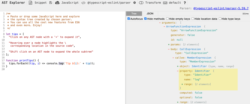 Restricting some syntax with ESLint