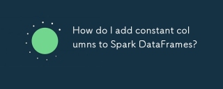 How do I add constant columns to Spark DataFrames?