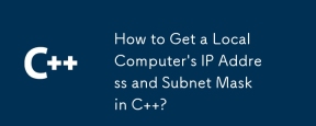 How to Get a Local Computer's IP Address and Subnet Mask in C ?