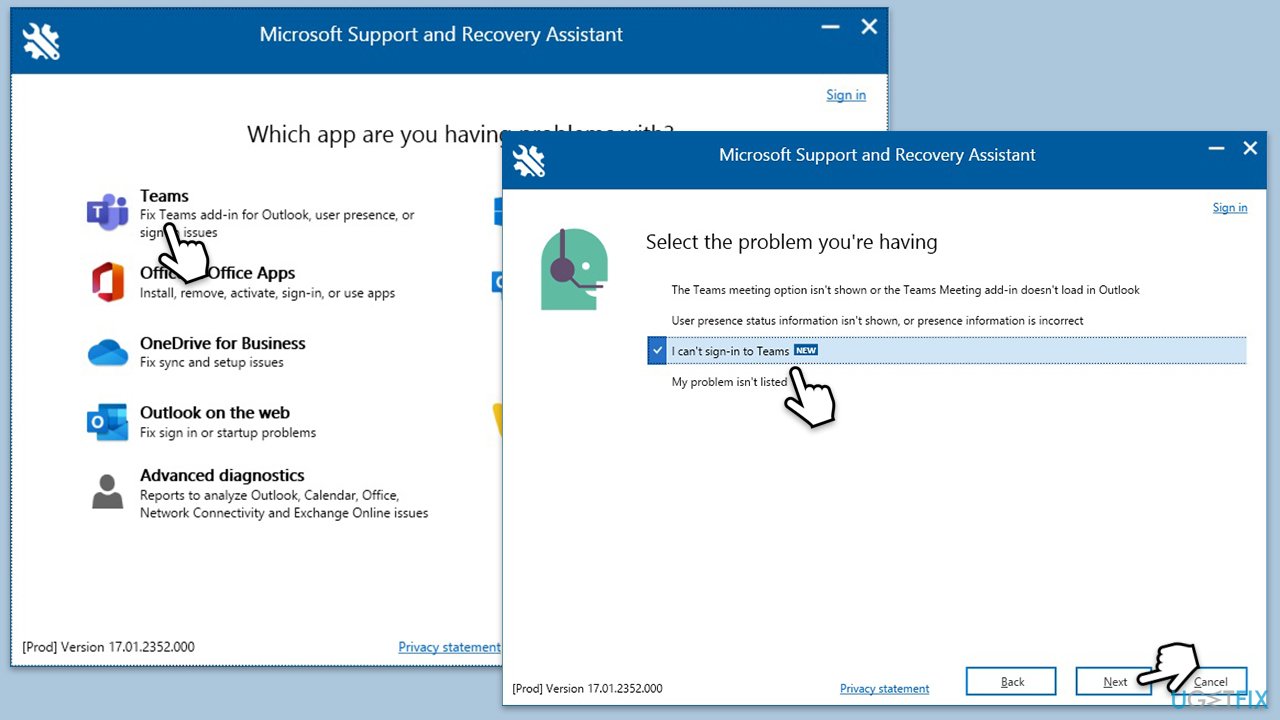 Comment corriger le code d'erreur Teams 107 sous Windows ?