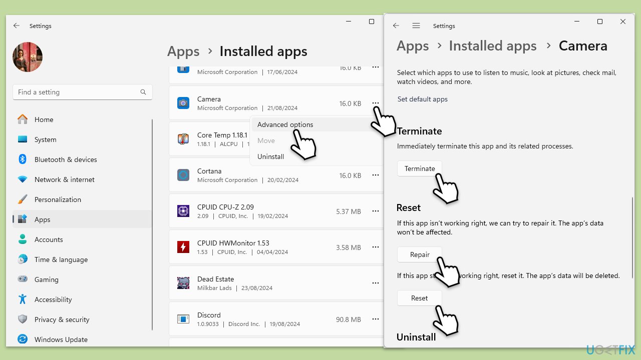 Comment corriger l'erreur « Aucune entrée de caméra disponible » dans Windows ?