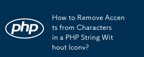 How to Remove Accents from Characters in a PHP String Without Iconv?