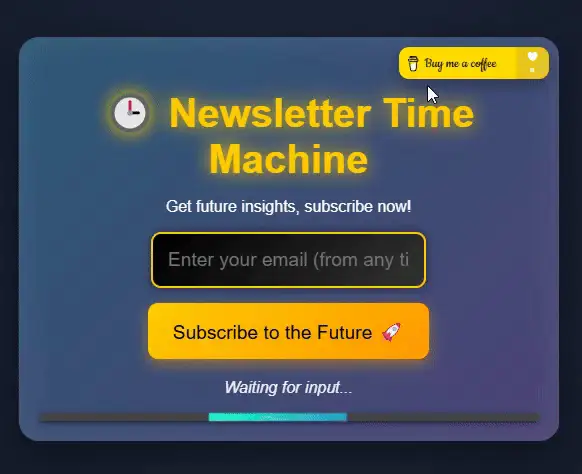 How We Created a Futuristic Newsletter Sign-Up Form with Premium UI/UX