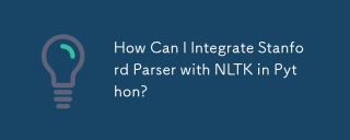 How Can I Integrate Stanford Parser with NLTK in Python?