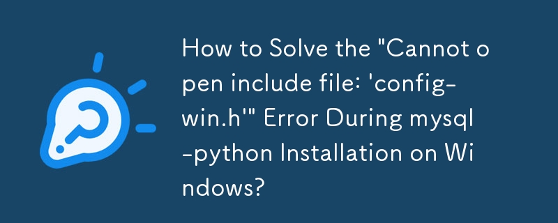 How to Solve the 