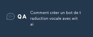 Comment créer un bot de traduction vocale avec witai