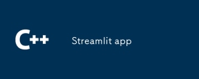 Streamlit app