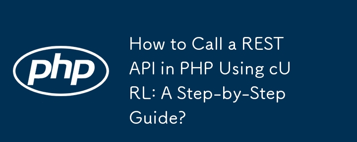 How to Call a REST API in PHP Using cURL: A Step-by-Step Guide?-PHP ...