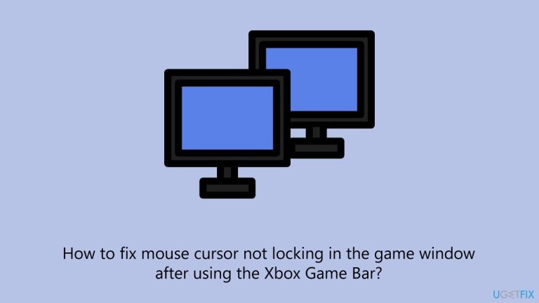 Wie kann behoben werden, dass der Mauszeiger nach Verwendung der Xbox Game Bar nicht im Spielfenster blockiert?
