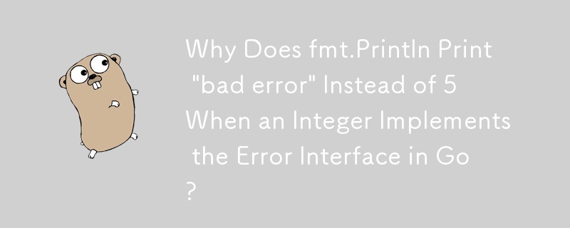 Why Does fmt.Println Print 