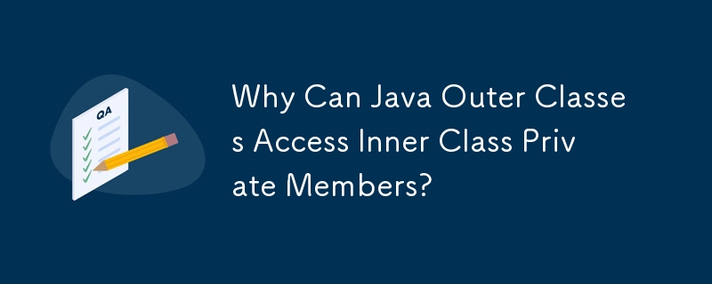 Why Can Java Outer Classes Access Inner Class Private Members?
