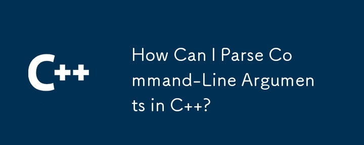 How Can I Parse Command-Line Arguments in C ?-C++-php.cn