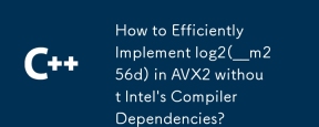How to Efficiently Implement log2(__m256d) in AVX2 without Intel's Compiler Dependencies?